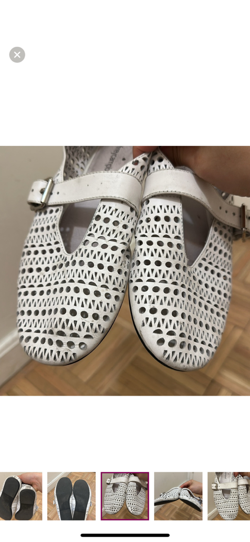 Jeffrey Campbell White Cutout Flats - Photo 7 view in Manhattan, NY