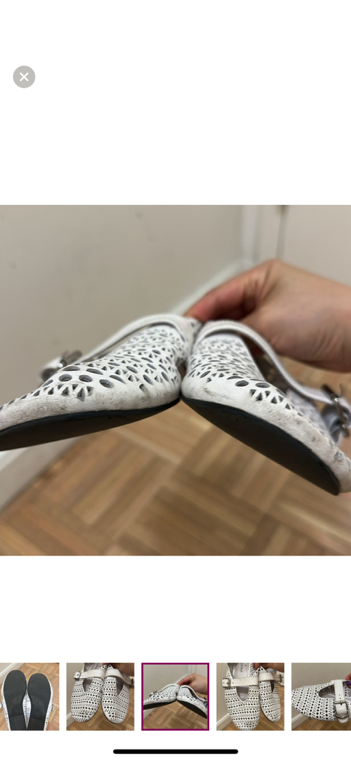 Jeffrey Campbell White Cutout Flats - Photo 8 view in Manhattan, NY