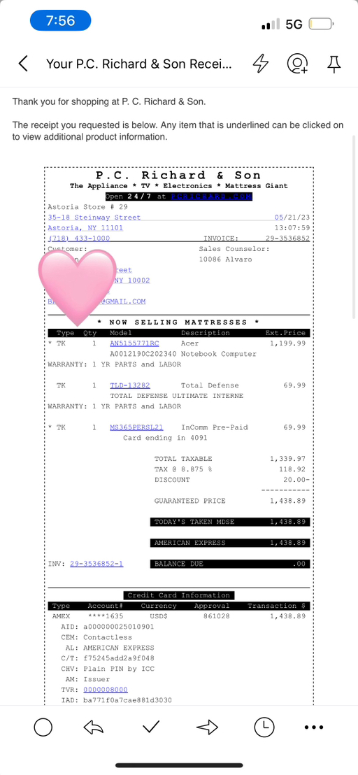 Acer Gaming Laptop – Intel Core i7 | Perfect Condition | Purchased in 2023 - Photo 5 view in Hudson County, NJ