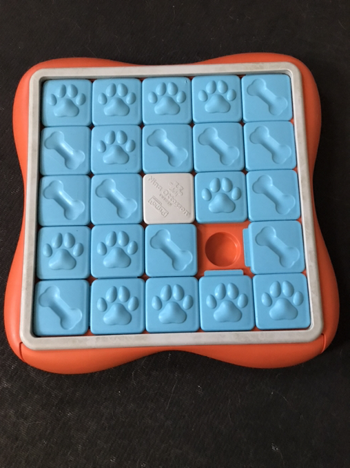 Used Outward Hound Nina Ottosson Challenge Slider Interactive Treat Puzzle Dog Enrichment Toy 