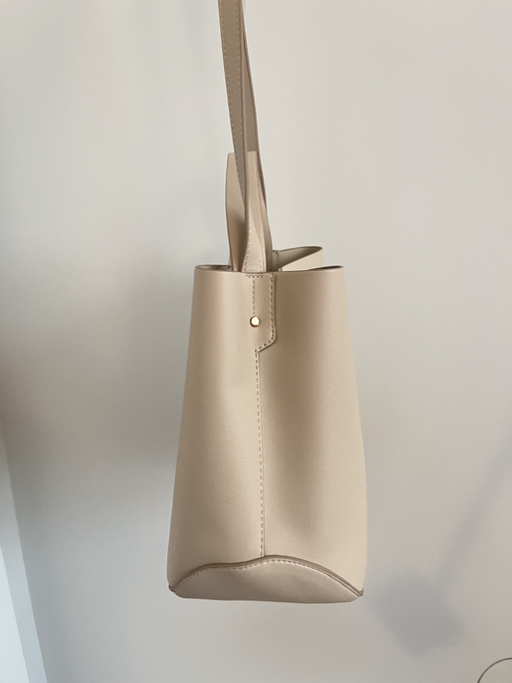 MANGO Beige Structured Tote Bag - Photo 2 view in Hudson County, NJ