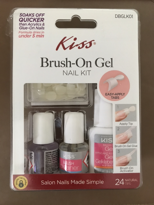 Nail Kits By Kiss Brush On Gel