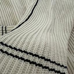 Beige Contrast Knit Sweater - Photo 2 view in Hudson County, NJ
