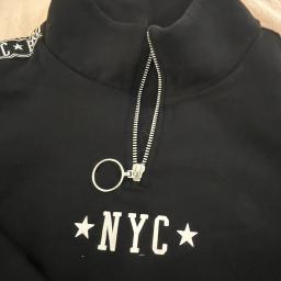 Hollister Black Crop Sweatshirt - Photo 3 view in Hudson County, NJ