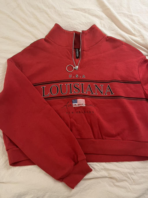 Hollister Red Crop Sweatshirt