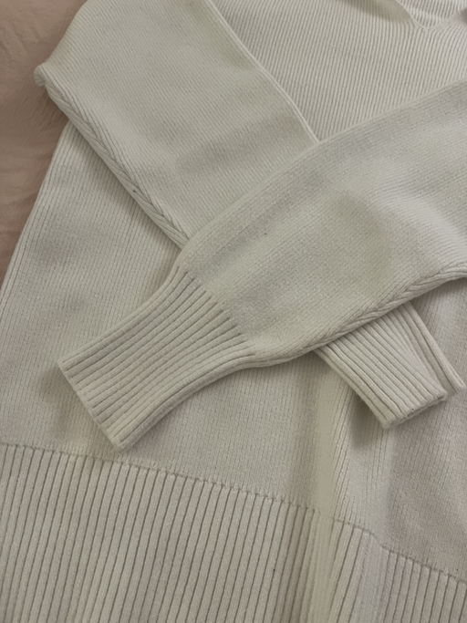 White Knit Collar Sweater (Size S) - Photo 3 view in Hudson County, NJ