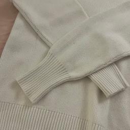 White Knit Collar Sweater (Size S) - Photo 3 view in Hudson County, NJ