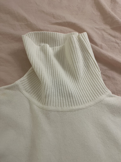 Striped White Turtleneck Sweater - Photo 2 view in Hudson County, NJ