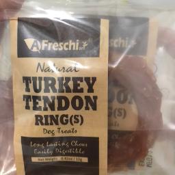 AFRESCHI and IPAW - TURKEY TENDON FOR DOGS (SMALL RING)