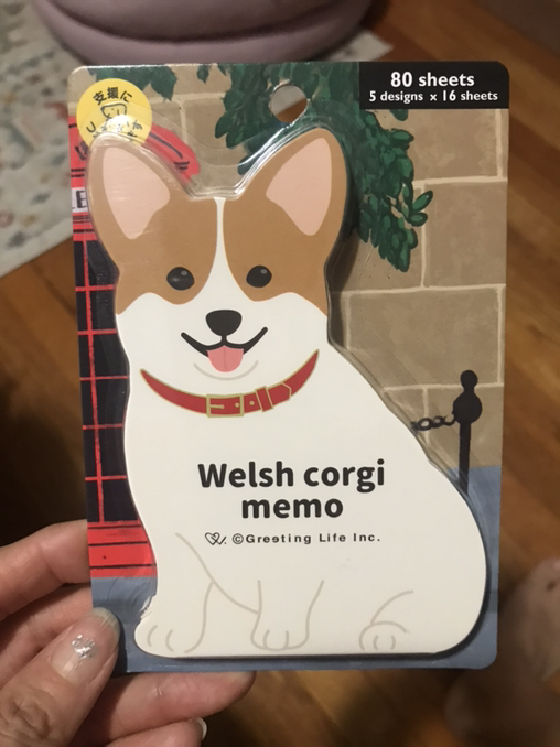 Cute Welsh Corgi Memo