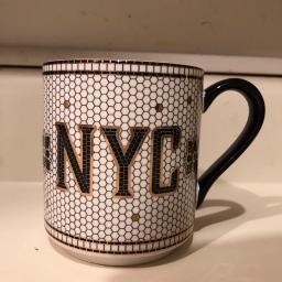 The Bistro Tile Stoneware Mug: Jetsetter Edition