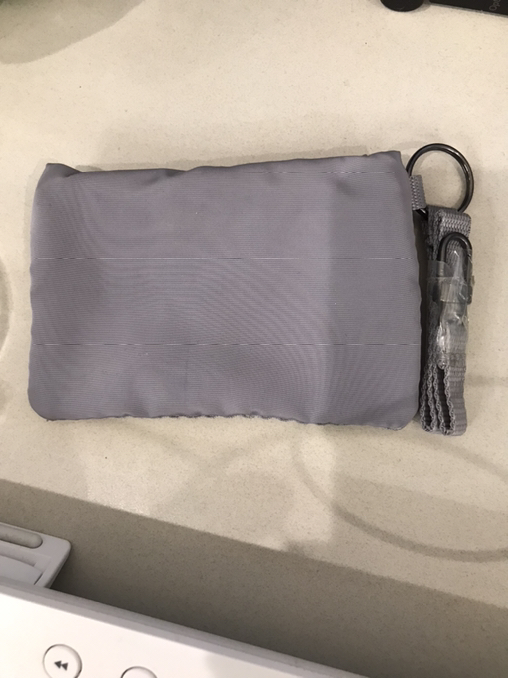 Small Mesh Pouch – Gray Zipper – 2 Compartments – Easy to Carry - Photo 2 view in Queens, NY