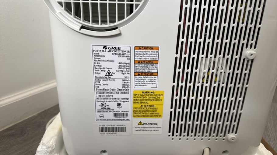 GREE 9,600 BTU Portable AC - Brand New, Never Used - Photo 7 view in Queens, NY