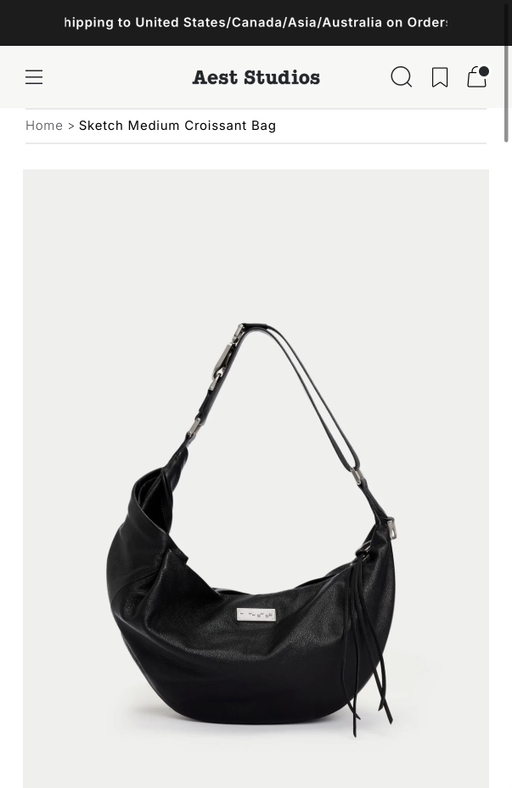 Aest Studio Sketch Medium Croissant Bag