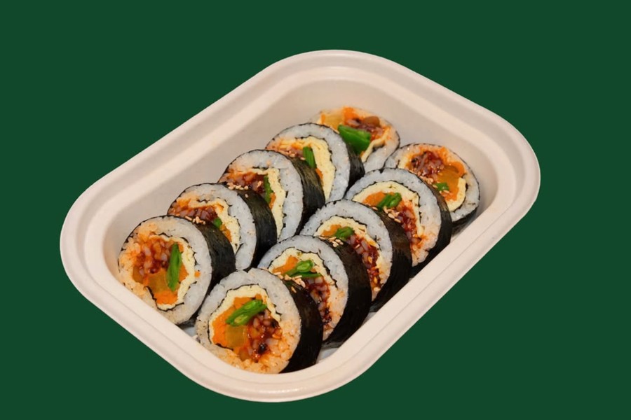 Spicy Dried Squid Kimbap