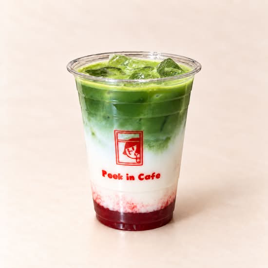 Iced Strawberry Matcha Latte