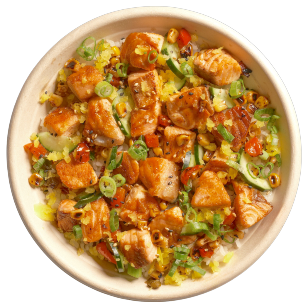 Jeju Tangerine Glazed Salmon Bowl